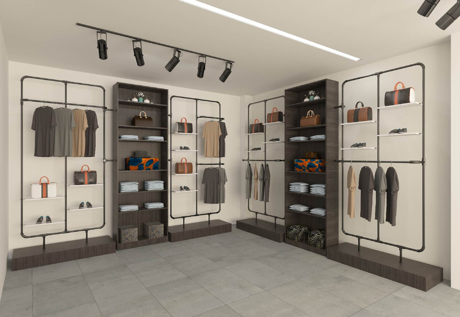 多機能ハンガーラック:店舗のインテリアにおけるスタイリッシュで実用的な組み合わせ