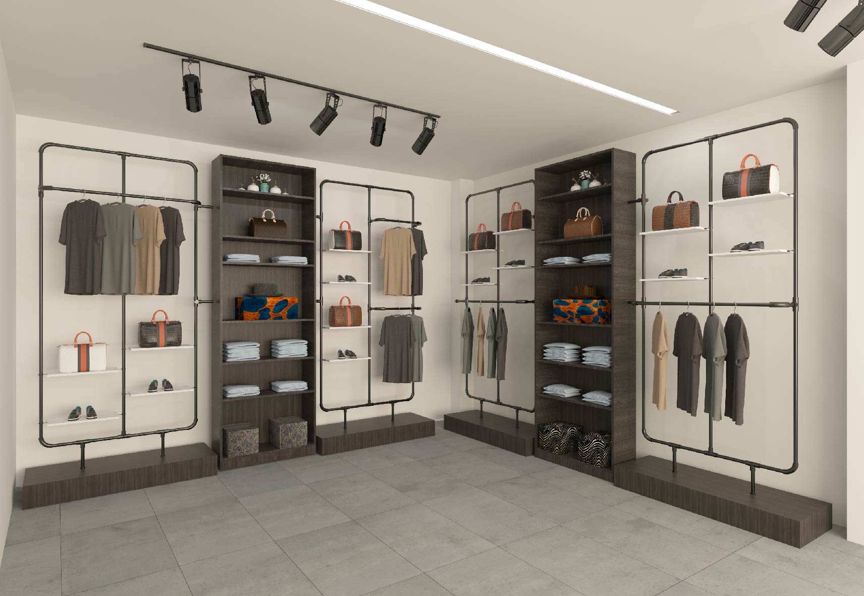 多機能ハンガーラック:店舗のインテリアにおけるスタイリッシュで実用的な組み合わせ