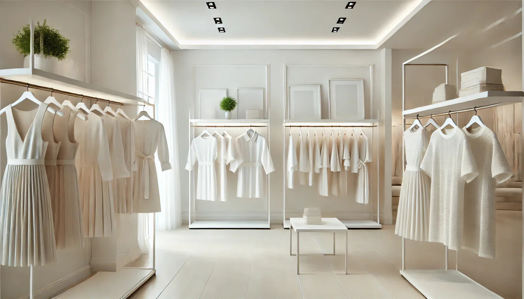 洋服ハンガーラックによる魅力的な商品ディスプレイ