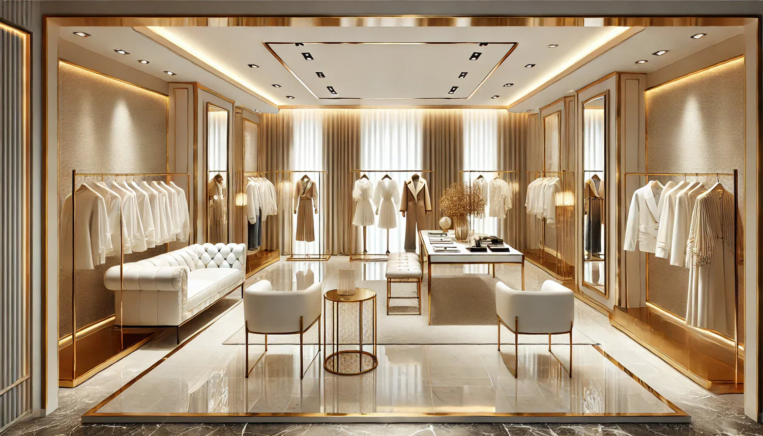 洋服店とブティックにおけるデザインと色の調和の重要性