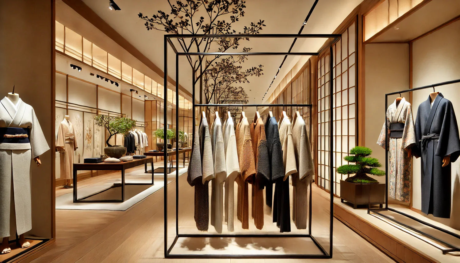 モダンで魅力的なハンガーラックの重要性:商業施設での衣類ディスプレイ