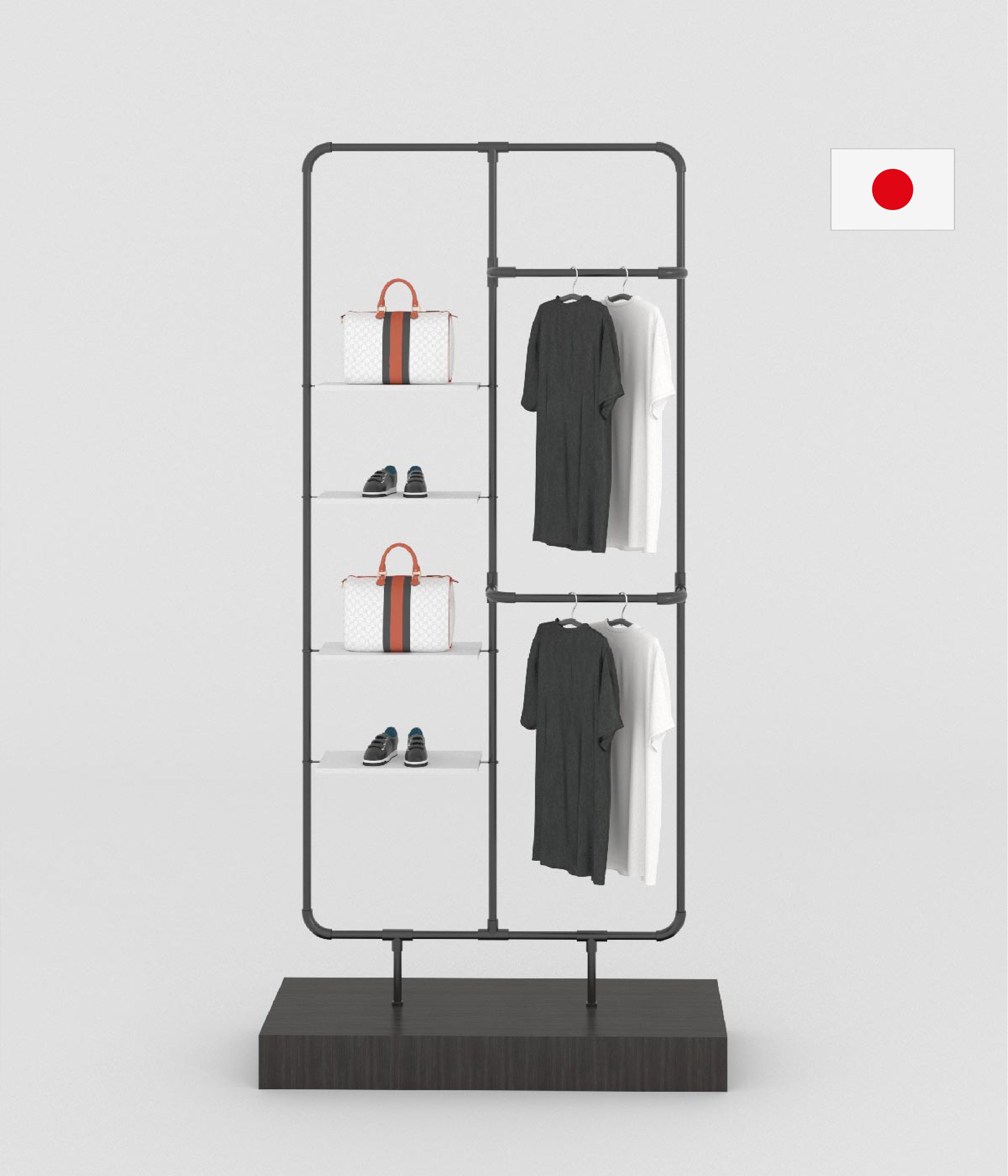 モダンブティック用ディスプレイラック 119