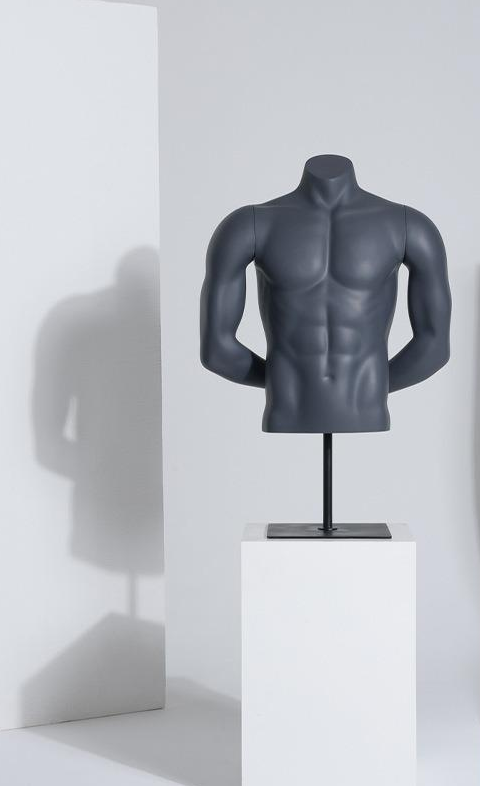 ブラックディスプレイマネキン | 上半身トルソー