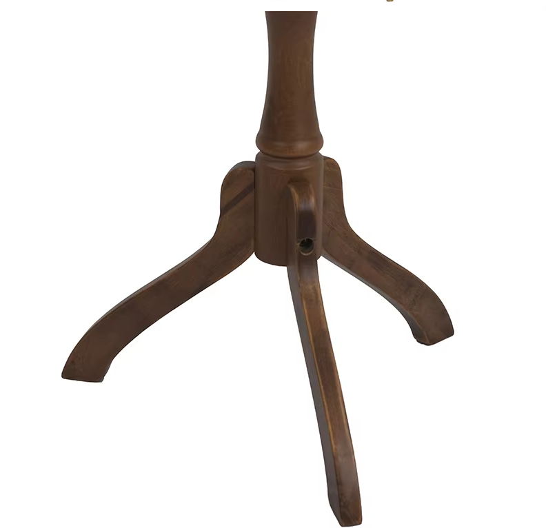 ダークウッド仕上げのトルソーマネキン用三脚スタンド|安定感のあるクラシックデザイン