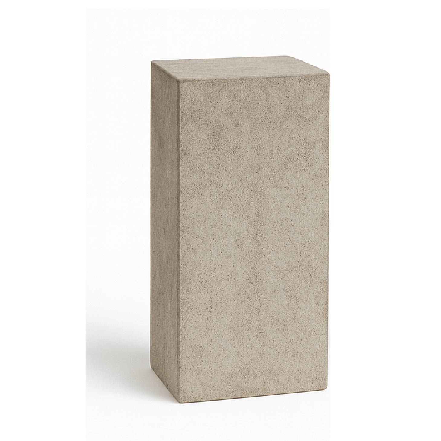 モールテックス仕上げの長方形ディスプレイ台座(大)|落ち着いたマット質感の展示用ペデスタル