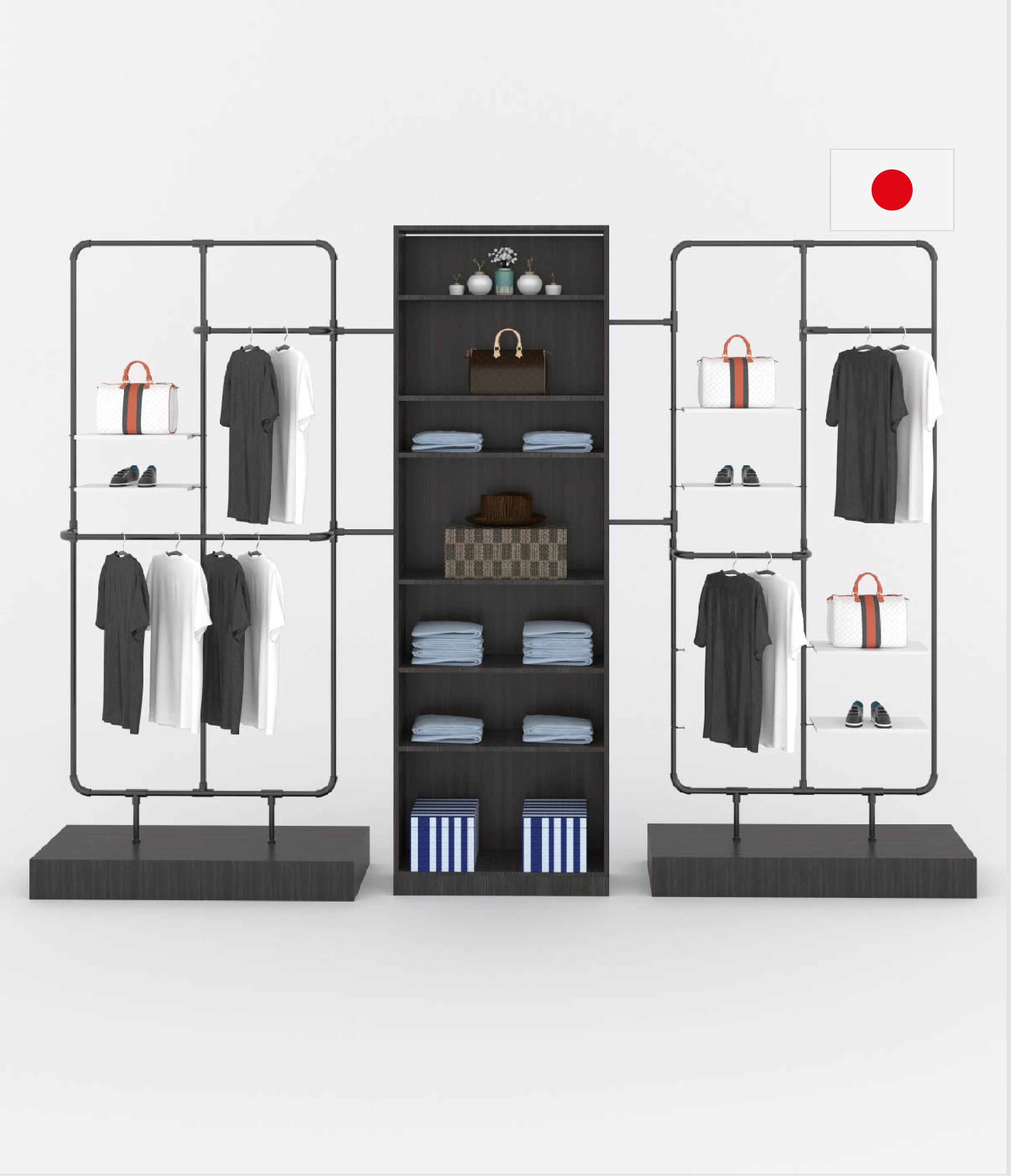 モダンブティック用ディスプレイラック 131