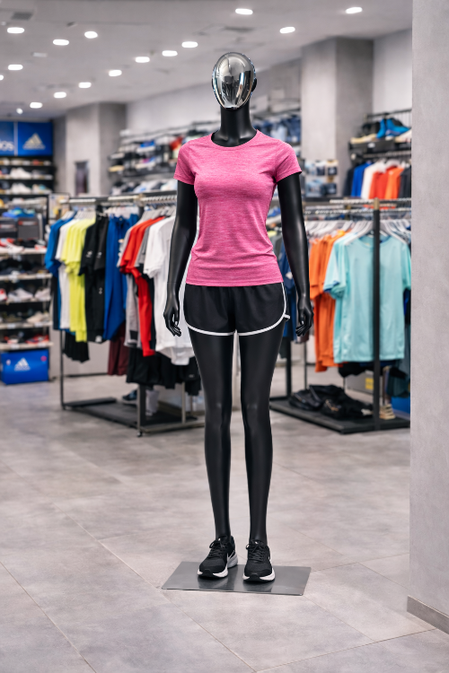 レディース 全身マネキン ブラック ミラーフェイス 24207