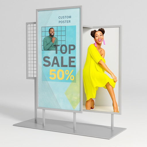 多層広告ディスプレイスタンド 102