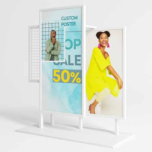 多層広告ディスプレイスタンド 102