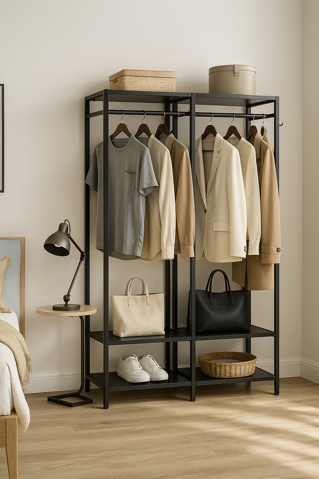 Hanger rack with drawers 2628