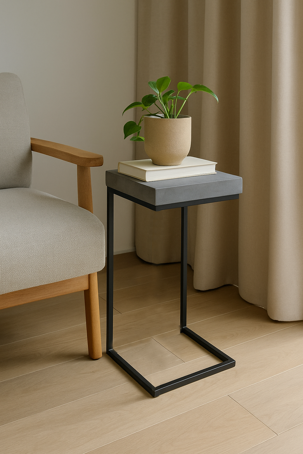 Concrete side table 2723