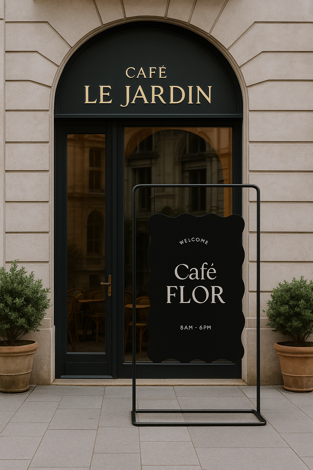 Modern stand sign 24103