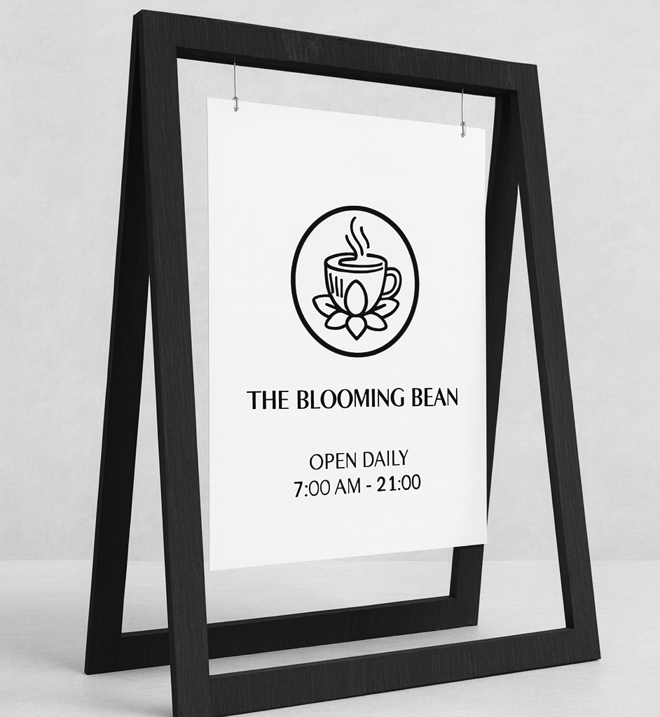 木製フレームスタンド看板 24101