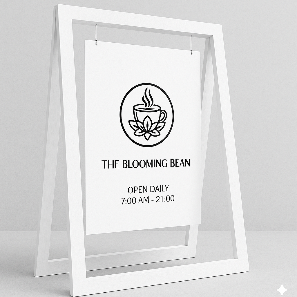 木製フレームスタンド看板 24101