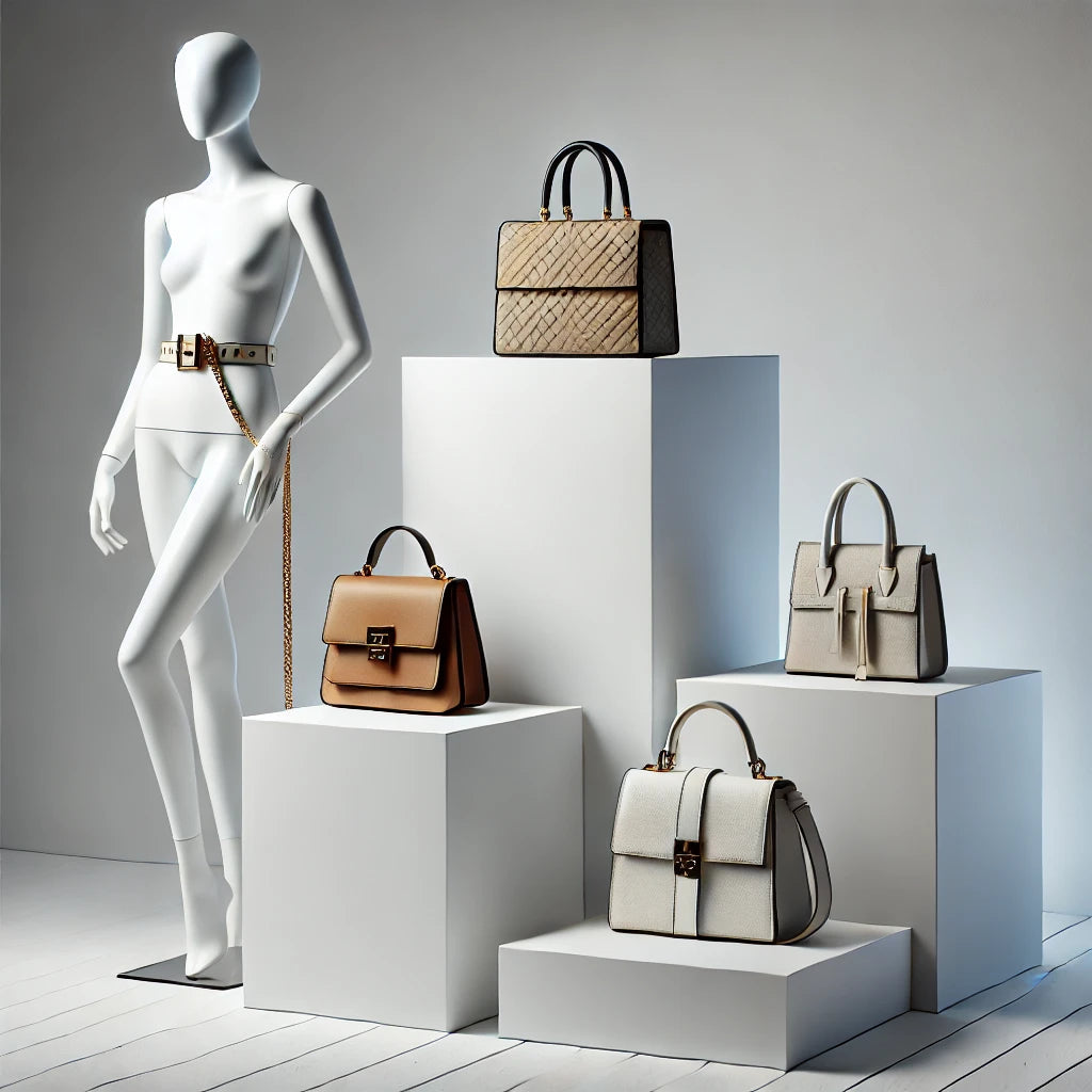 ミニマルデザインのバッグ | シューズ用展示台
