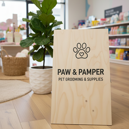 Cafe restaurant wooden sign 24105