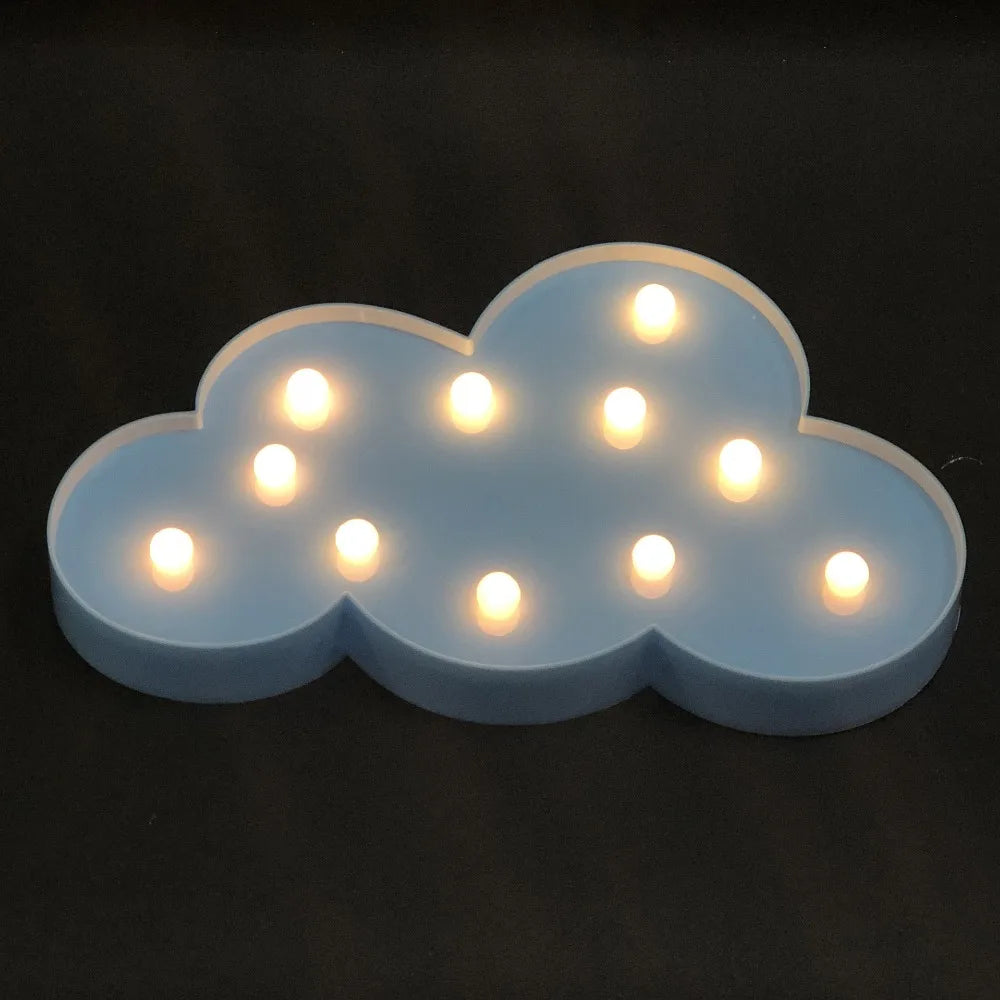 クラウドLED 3Dカートゥーンナイトライト