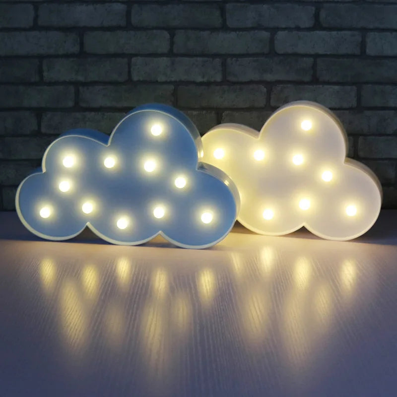 クラウドLED 3Dカートゥーンナイトライト