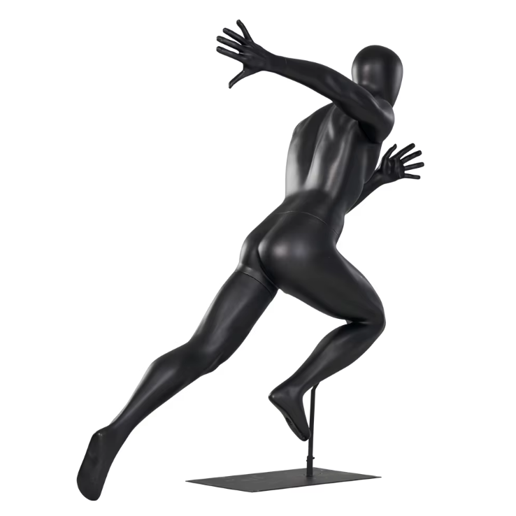 スポーツマネキンのランニングポーズ|背面ビュー