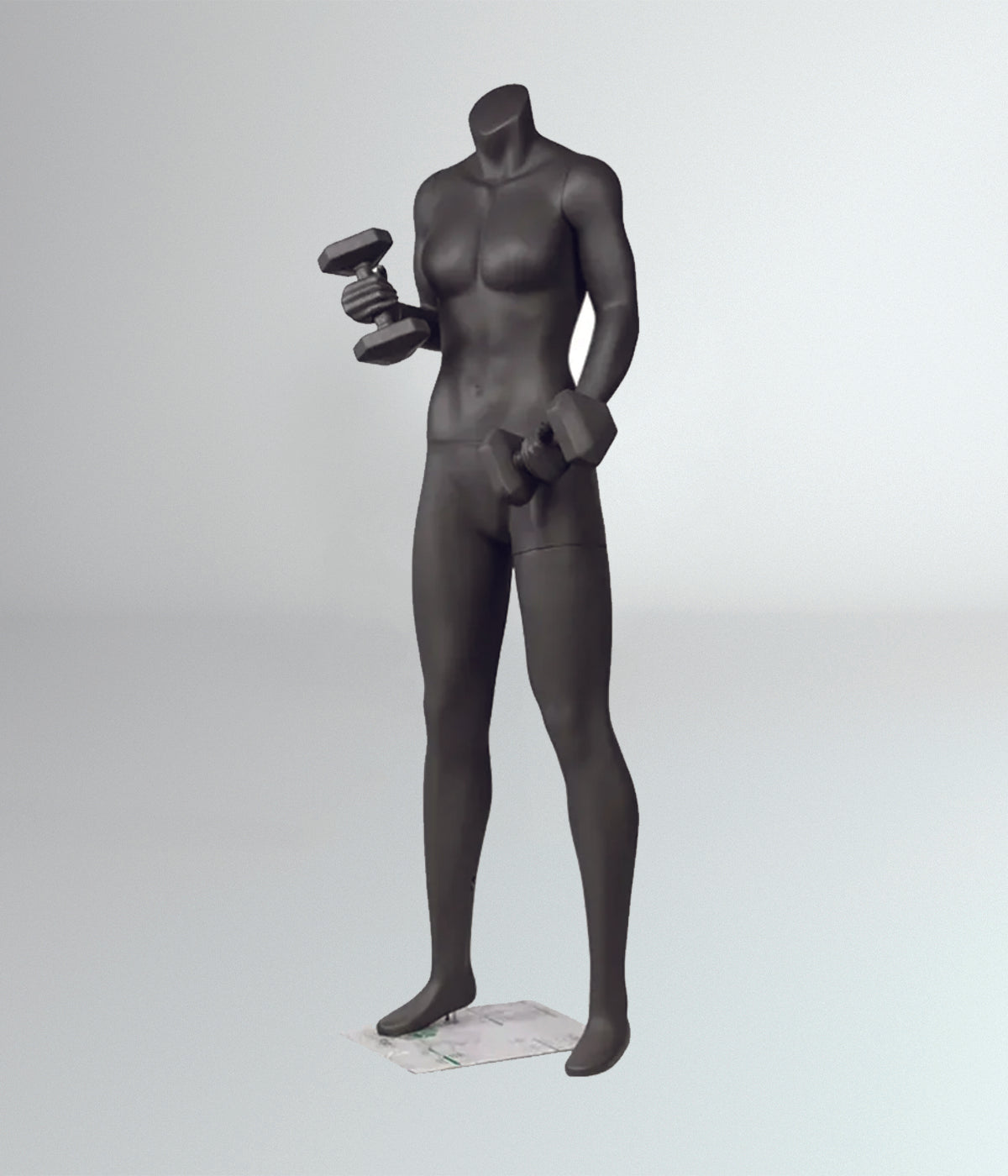 スポーツフィットネスマネキン | ダンベル付き女性用モデル