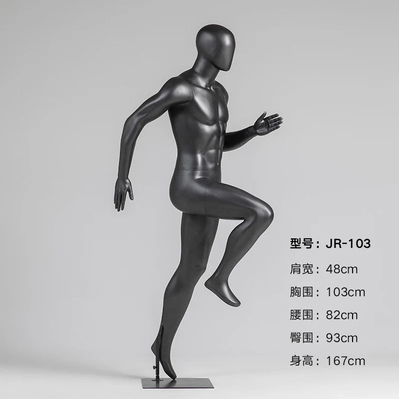 Muscle type running mannequin 24156
