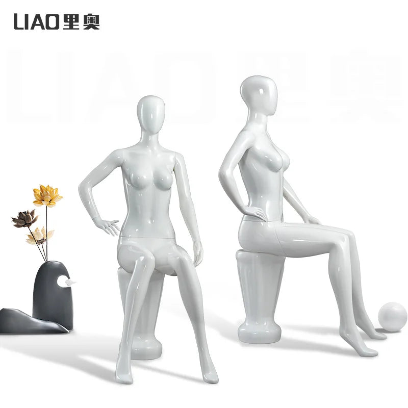 Sitting pose female mannequin 24143