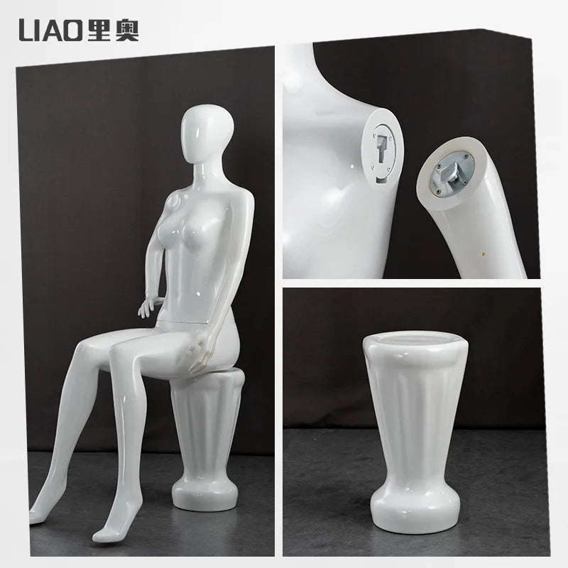 Sitting pose female mannequin 24143