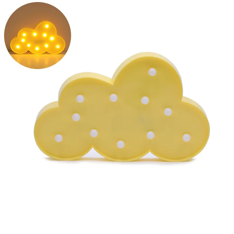 クラウドLED 3Dカートゥーンナイトライト