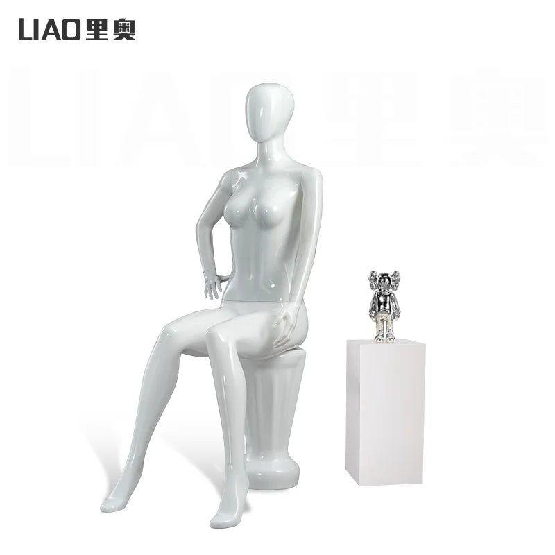 Sitting pose female mannequin 24143