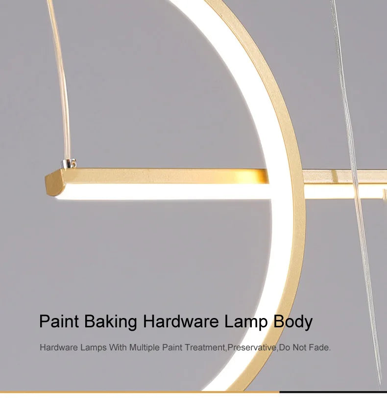 モダン幾何学LEDペンダントライト 3405