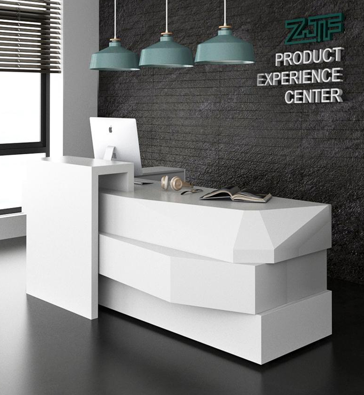 モダンデザインの受付カウンター | 幾何学的フォルム