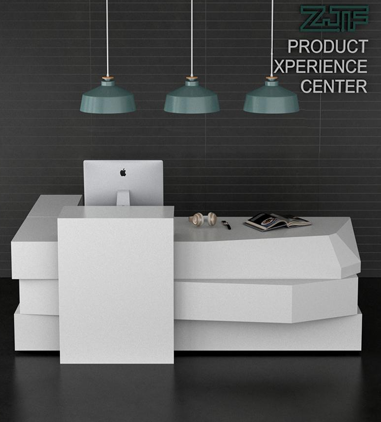 モダンデザインの受付カウンター | 幾何学的フォルム