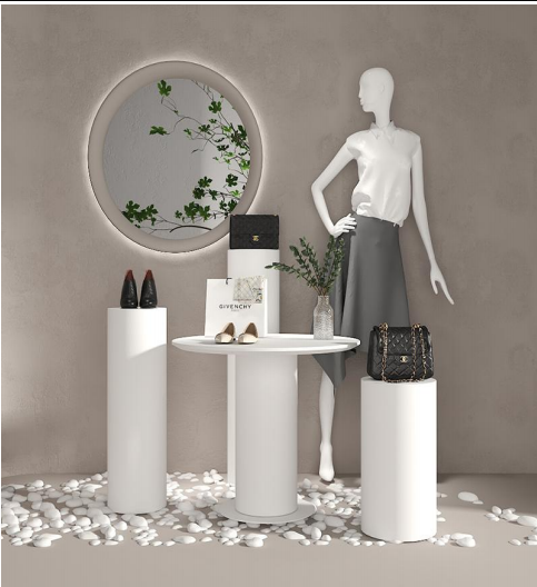 ファッションストア用の洗練された什器ディスプレイ