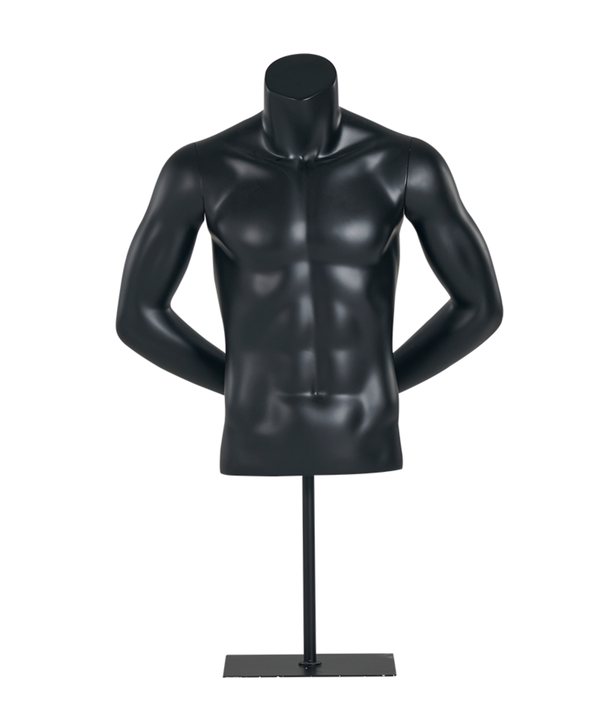 ブラック男性トルソーマネキン | スポーツウェア&メンズファッション展示
