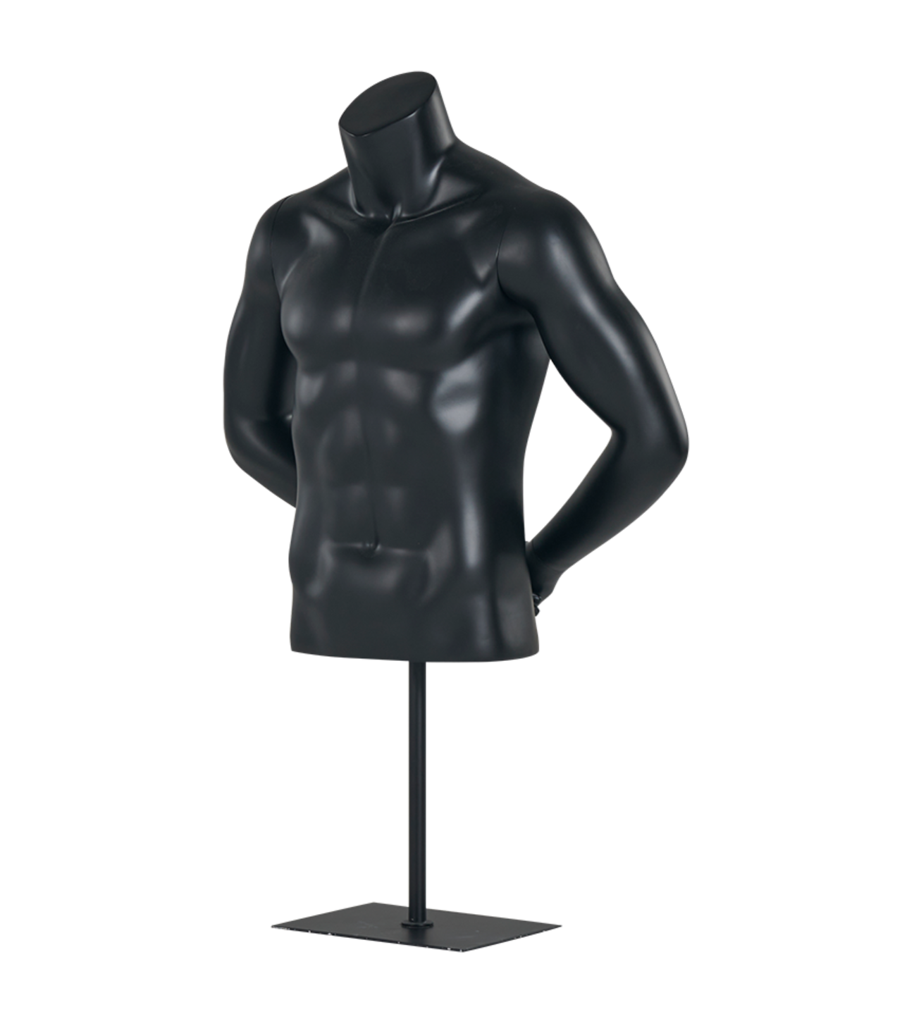 ブラック男性トルソーマネキン | スポーツウェア&メンズファッション展示