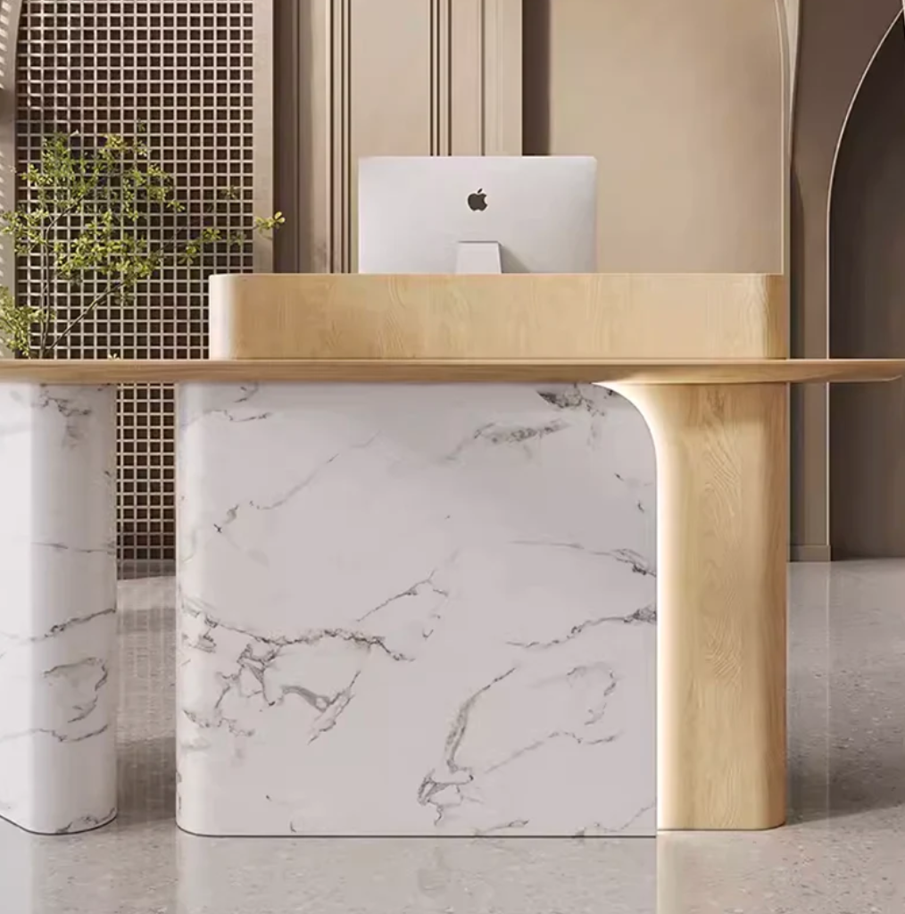 エレガントなデザインの受付デスク | ホテル・オフィス向けモダンカウンター