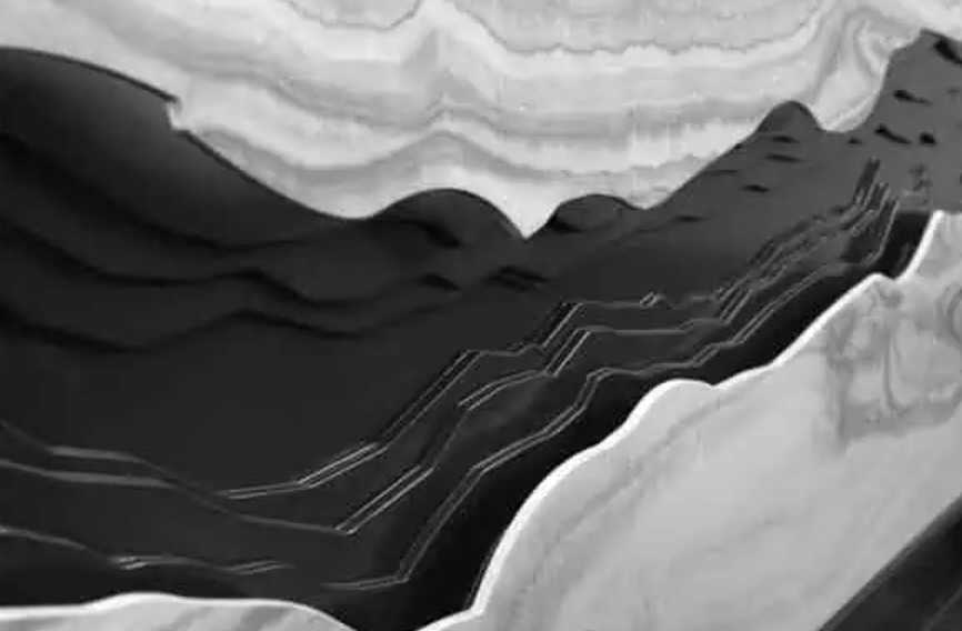 ユニークな大理石レセプションデスク | モダンなオフィス受付