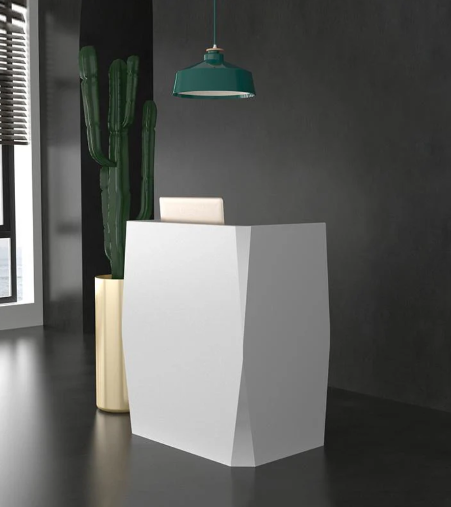 モダンな受付デスク | 幾何学デザインのミニマルカウンター