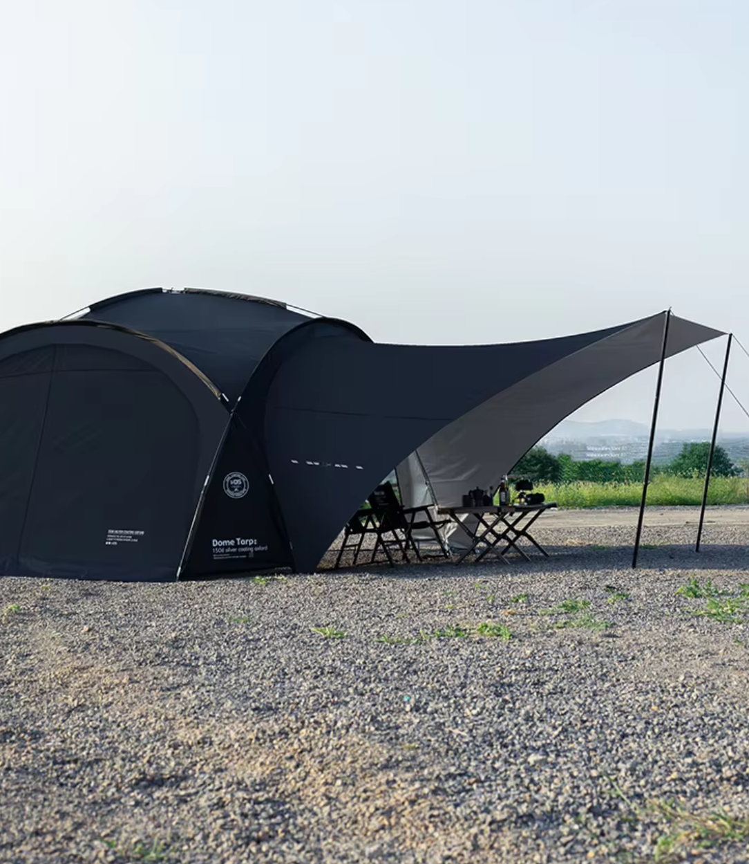 Expandable dome tent for 8 people