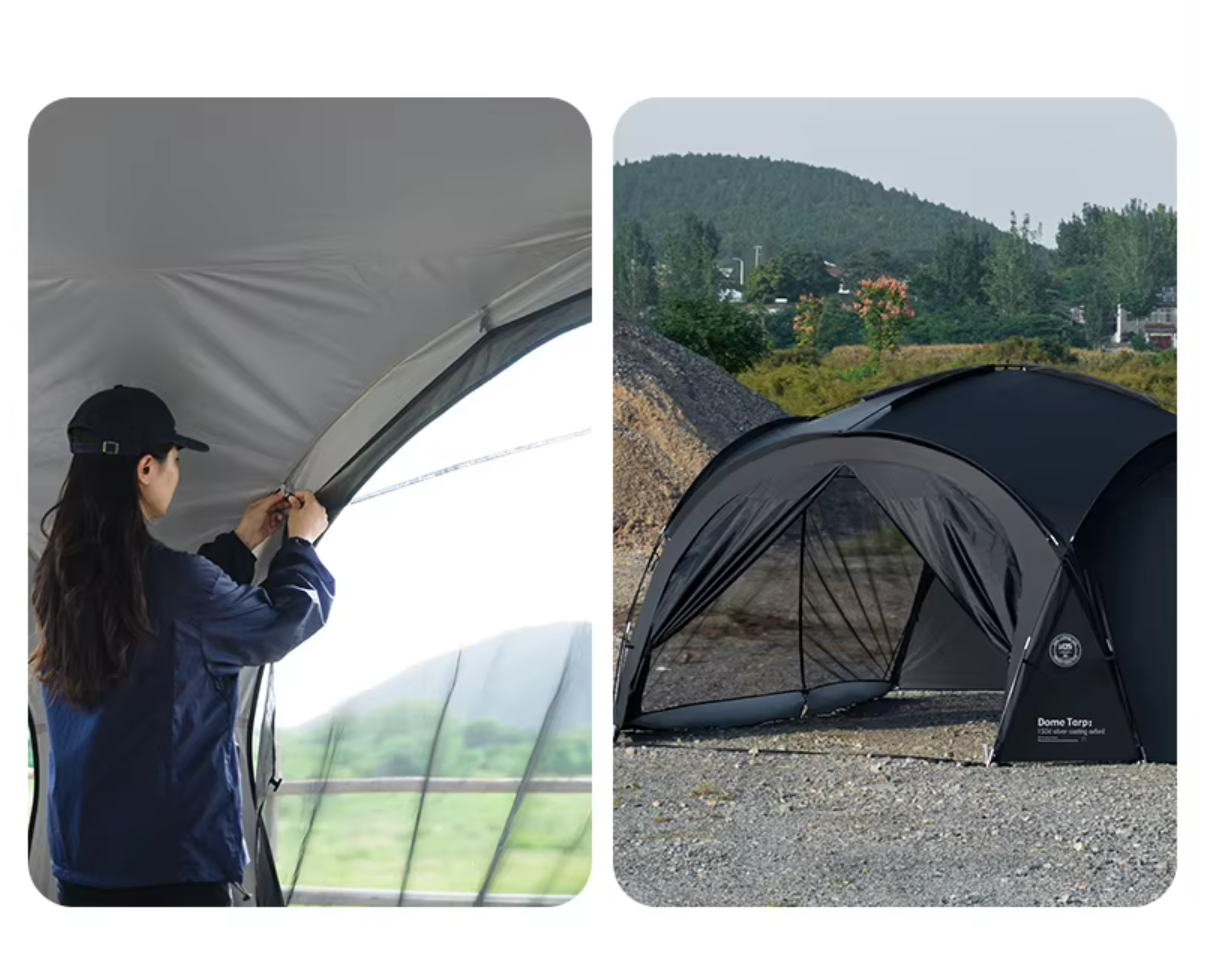 Expandable dome tent for 8 people