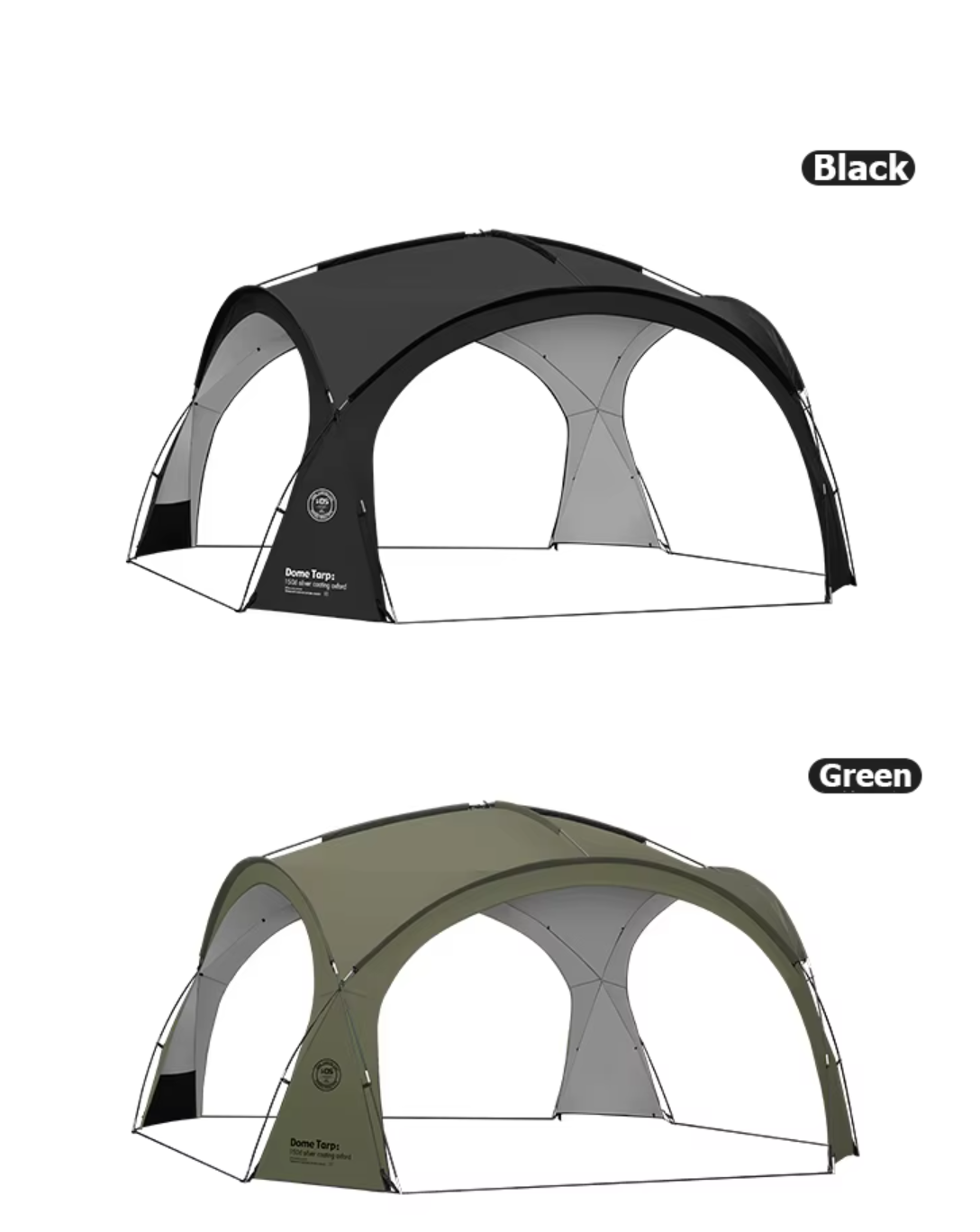 Expandable dome tent for 8 people