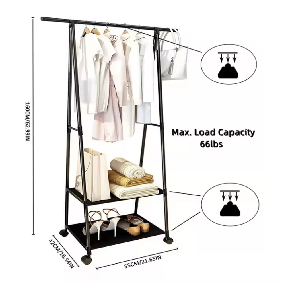 Natural Shelf Hanger Rack 2614
