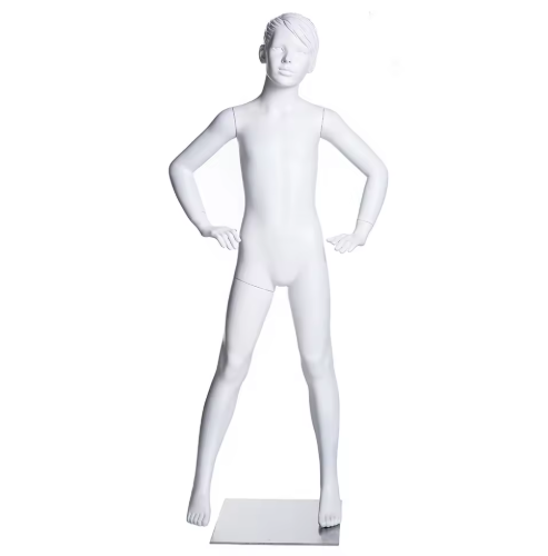 Child's Full-Body Mannequin Girl Hands-On Waist Pose 24199
