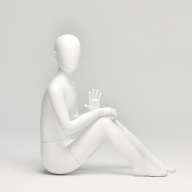 Kids Floor Sitting Pose Mannequin White 24204