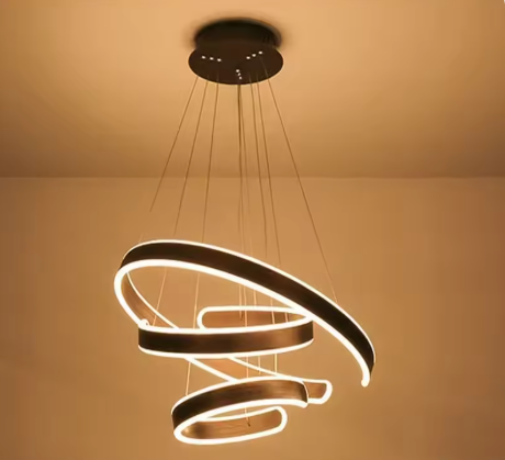 モダン LEDリングペンダントライト 3灯 調光対応 3406