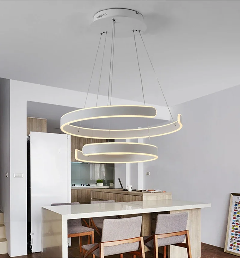 モダン LEDリングペンダントライト 3灯 調光対応 3406