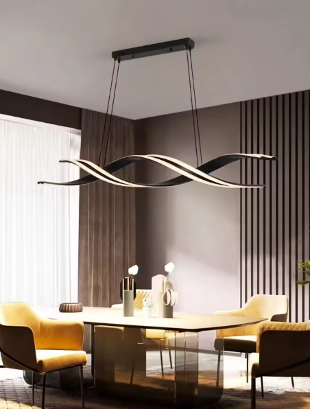 モダン LEDウェーブペンダントライト ロング3407