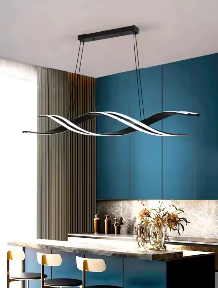 モダン LEDウェーブペンダントライト ロング3407