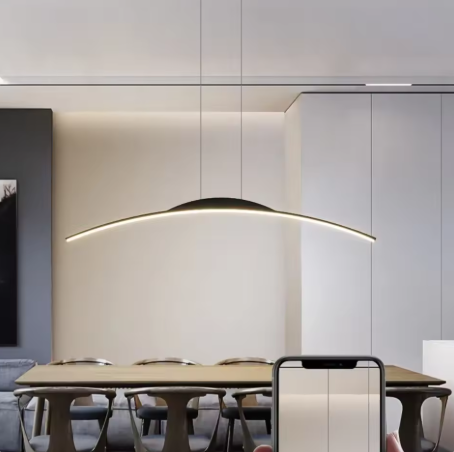 モダン LEDアーチペンダントライト ロング3409