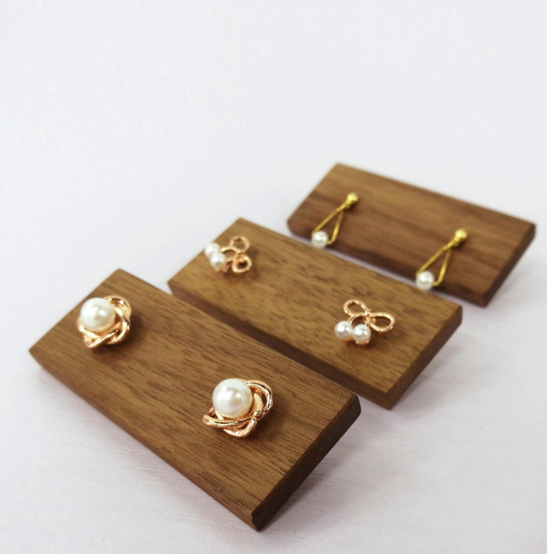 卓上ディスプレイ什器 ウッドベース(3個セット)2622